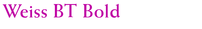 Weiss BT Bold